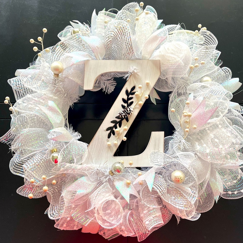 Christmas Wreath Winter Wonderland Holiday handmad